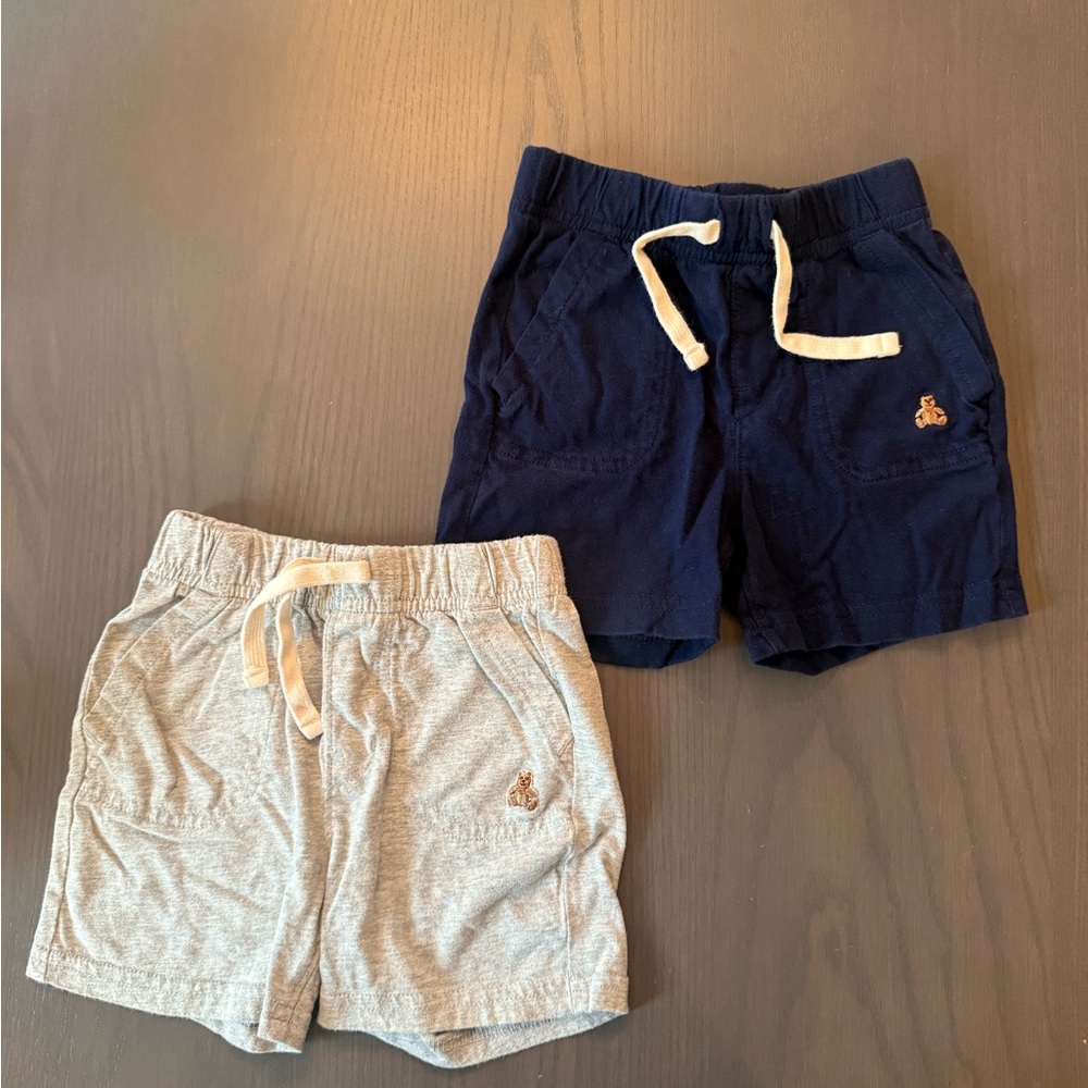 Gap Baby Boy Navy and Gray Shorts Set